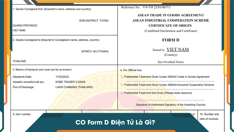 CO Form D Điện Tử Là Gì?
