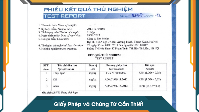 Giấy Phép và Chứng Từ Cần Thiết