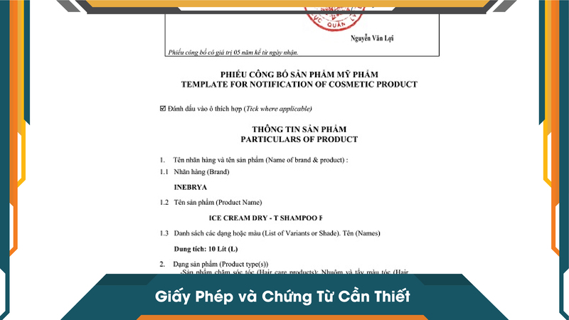 Giấy Phép và Chứng Từ Cần Thiết
