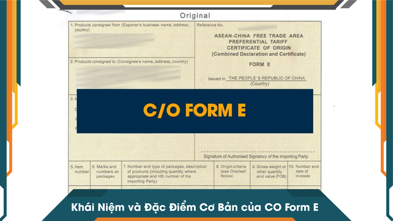 Khái Niệm và Đặc Điểm Cơ Bản của CO Form E