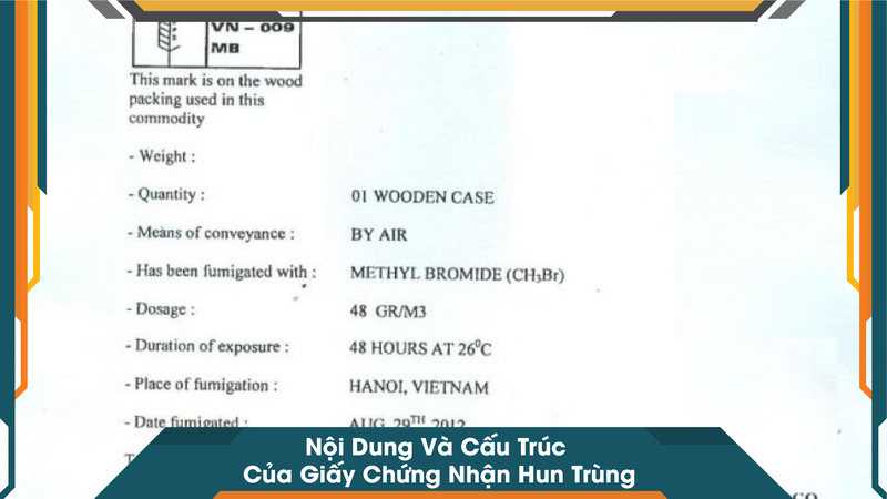 Nội Dung Và Cấu Trúc Của Giấy Chứng Nhận Hun Trùng