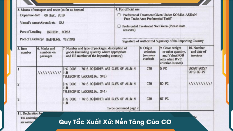 Quy Tắc Xuất Xứ: Nền Tảng Của CO