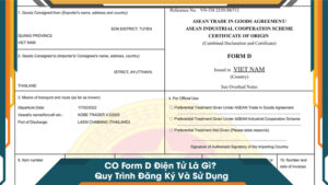 CO Form D Điện Tử Là Gì Quy Trình Đăng Ký Và Sử Dụng